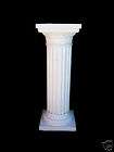 Large Fluted Pedestal with White Marble Top items in DC Riggott Inc 