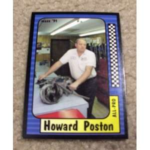 1991 Maxx Howard Poston # 214 Nascar Racing Card  Sports 