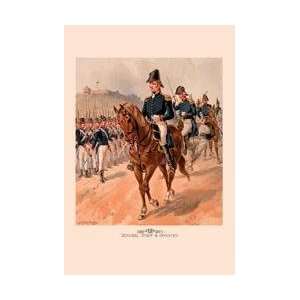  General Staff and Infantry 12x18 Giclee on canvas