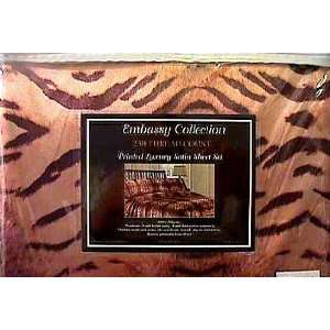  Chocolate Tiger Cal King Luxury Bedding Sheet Set 230 TC 