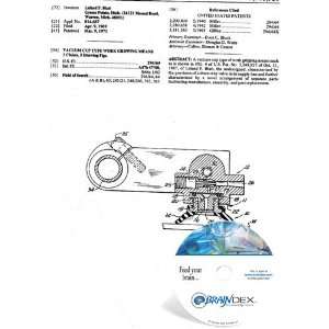  NEW Patent CD for VACUUM CUP TYPE WORK GRIPPING MEANS 