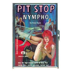 PIT STOP NYMPHO RACECAR PULP ID Holder, Cigarette Case or Wallet MADE 