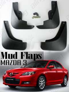 4PCS Mazda 3 Mud Flaps Splash Guards Full Set Package  
