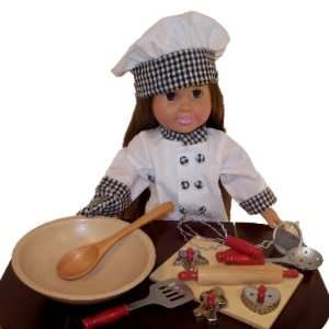  Gift SET Complete Chef Doll Clothes Outfit with 11pc 