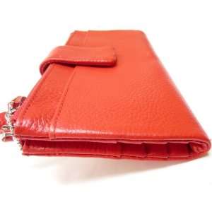 Genuine Leather Cell Phone Purse, Credit Card Wallet, Currency and 