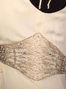 Carolina Herrera 32713 Ivory Silk Crepe Couture Destination Wedding 