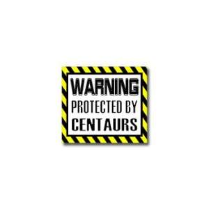  Warning Protected by CENTAURS   Window Bumper Laptop 