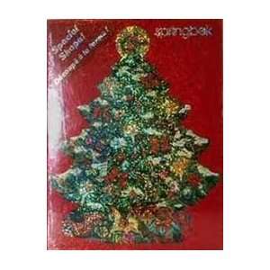 Springbok 500 Piece Christmas Tree Shaped Puzzle   Sparkling Tree 