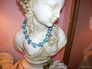 vintage CORA Necklace & Earrings Set~STUNNING BLUE MOONSTONE~Beautiful 