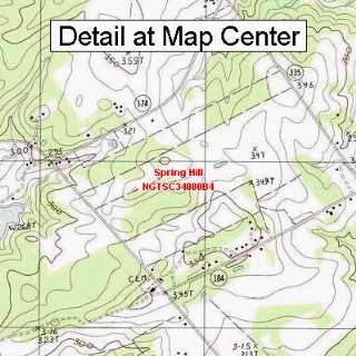  USGS Topographic Quadrangle Map   Spring Hill, South 