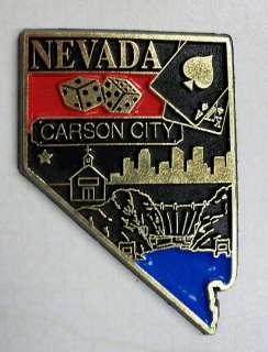 Nevada Carson City United States 3 Color Fridge Magnet  