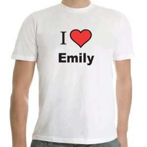  I Love Emily Tshirt SIZE ADULT LARGE 