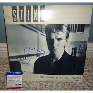 STING signed *THE DREAM OF THE BLUE* record LP PSA/DNA   Sports 