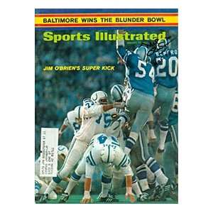 Mel Renfro Autographed / Signed Sports Illustrated   January 25, 1971