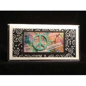  Jades Menagerie TW534 Imagine World Peace Travel Wallet 