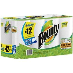 Bounty Paper Towels, 8 ct, 8 Select A Size Giant Rolls 