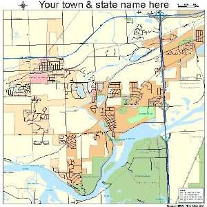  Street & Road Map of Channahon, Illinois IL   Printed 