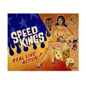  Elliott Mattice   Speed Kings Giclee on acid free paper 