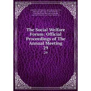  The Social Welfare Forum Official Proceedings of The 