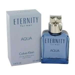   Aqua Cologne by Calvin Klein 3.4 oz EDT Spay for Men 