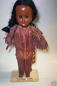 1974 Reservation Crafted, Oglala Sioux, Heritage Dolls  