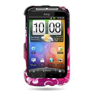   Pink Heart Design Snap on Faceplate Case Fr HTC Wildfire S CDMA Phone