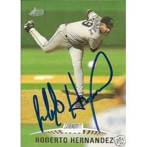  Roberto Hernandez Signed Rays 1999 Stadium Club Card 
