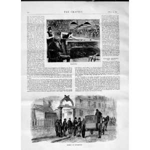   1870 BILLIARDS SPORT SCENE ARREST ROCHEFORT OLD PRINT