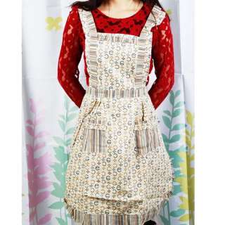 New Pattern Style Lace Cooking cotton Apron 2 styles  