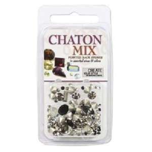  4.5 Grams Swarovski® Chaton Mix   Black Arts, Crafts 