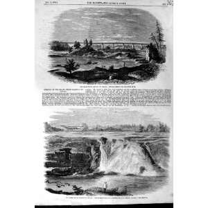    1856 RAILWAY CANADA BRIDGE RIVER CHAUDIERE CHESHIRE