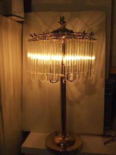 27 Hollywood Regency Modern Tube Prism Lamp FABU  