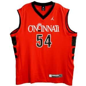 com Nike Jordan Cincinnati Bearcats #54 Red Replica Basketball Jersey 