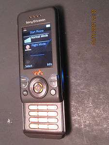 Sony Ericsson Walkman W580i   Black (AT&T) Cellular Phone 