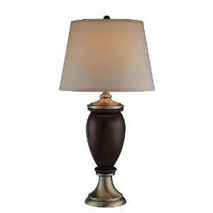  Romola Collection 1 Light 32 Dark Caramel Ceramic Table 