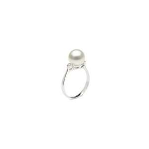  Promise White South Sea Pearl Ring, 8 9 mm 14kt Gold 