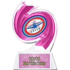 Cheerleading Hurricane Ice 6 Trophy PINK TROPHY/PINK TWISTER PLATE 