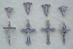 96 Crucifixes Centers Make Making Rosary Rosaries Italy Parts  