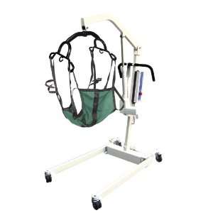   Patient Lift with Rechargeable Battery and Six Point Cradle, White