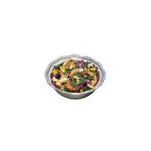 Bon Chef 9062P   2 qt Salad Pedestal Bowl, Queen Anne, Aluminum/Pewter 
