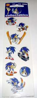 NEW PACKAGE OF SONIC THE HEDGEHOG SEGA STICKERS C.1999   RARE SET 