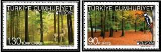 TURKEY 2011, POST EUROPA, CEPT, FORESTS, MNH  