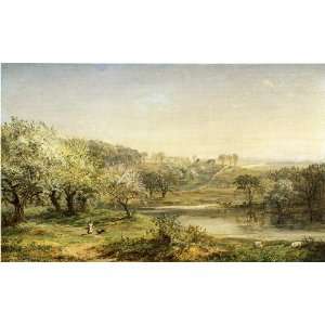   Cropsey   24 x 14 inches   Spring, Chenango Valley