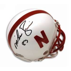  Autographed Mike Rozier Nebraska Cornhusker Mini Helmet 