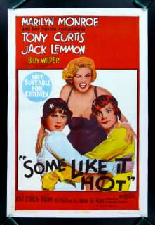 SOME LIKE IT HOT * MOVIE POSTER MARILYN MONROE 1959  