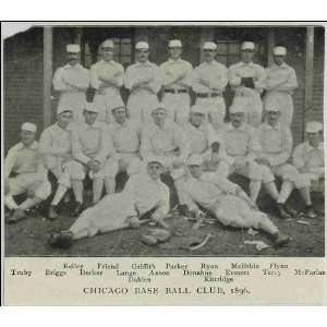 Reprint Chicago Base Ball Club, 1896; Pittsburgh Base Ball Club, 1896 