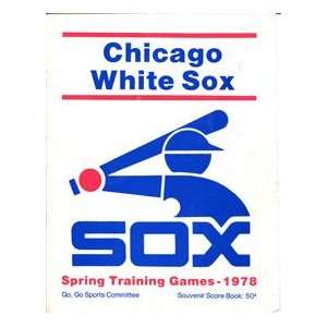  Chicago White Sox 1978 Spring Training Program Sports 