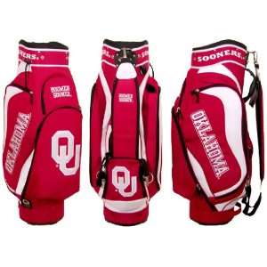  Oklahoma Sooners Team Logo Golf Club Cart Bag   Golf 