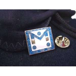  Masonic Lodge Master Mason Apron HAT TIE OR LAPEL PIN 