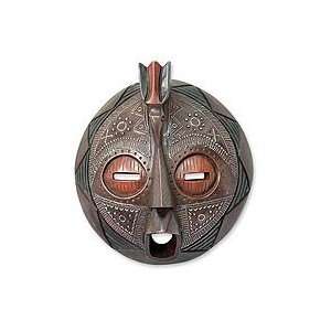  NOVICA Ghanaian wood mask, Good Tidings